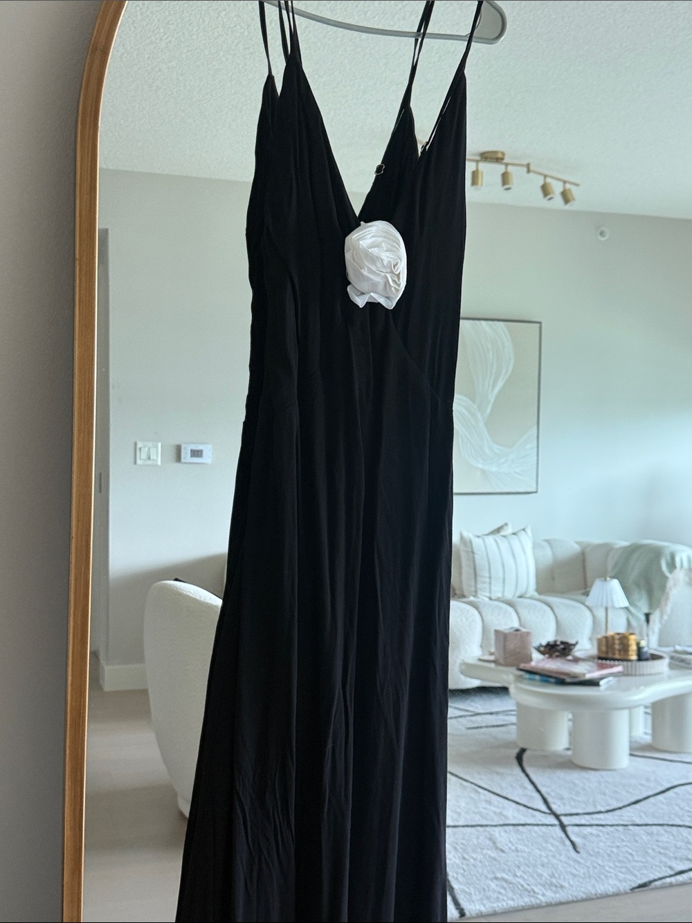 Black Maxi Dress with Spaghetti Straps